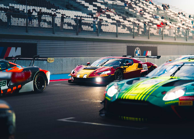 Race Cars on the Track
