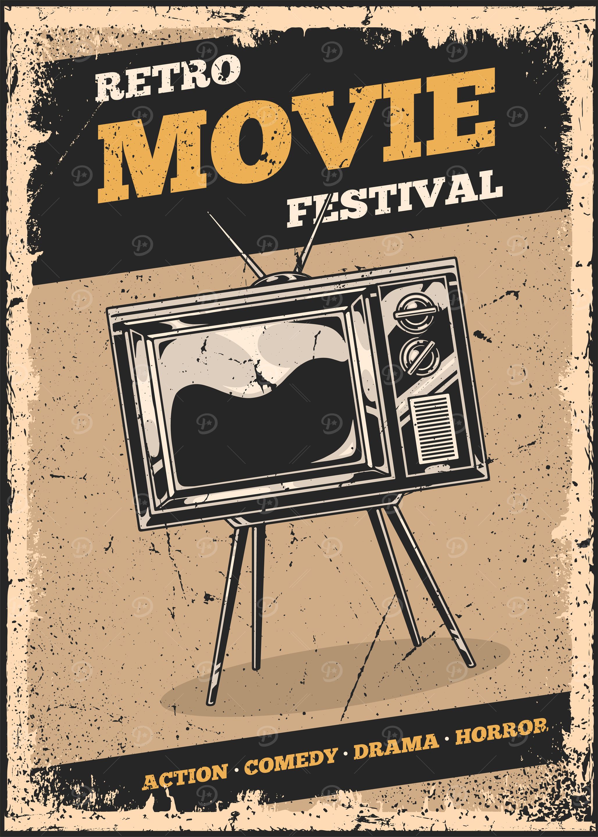Retro Movie Festival Poster