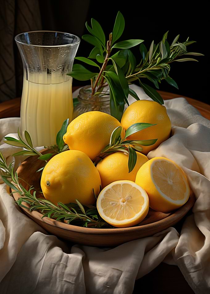 Lemon Still Life and Juice