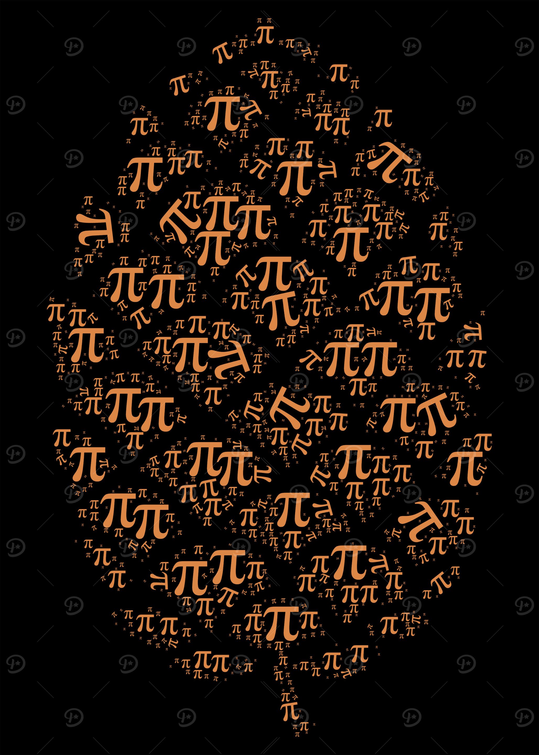 Pi Symbol Art Pi Day Pinecone