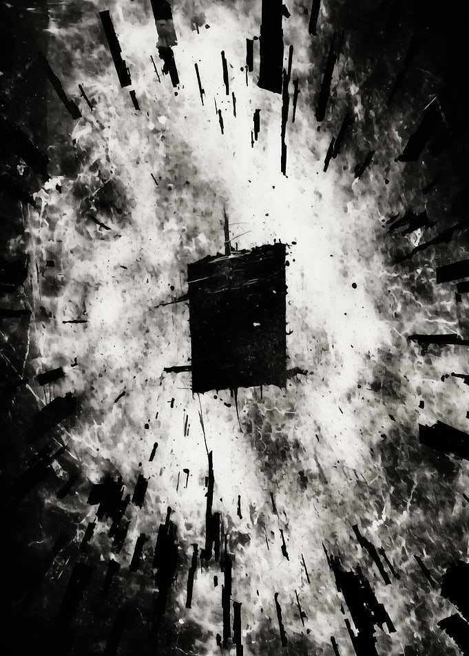 Black and White Explosion