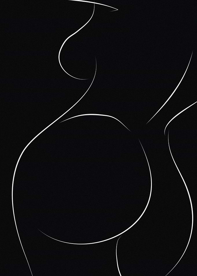 Minimalist Woman Body Line Art