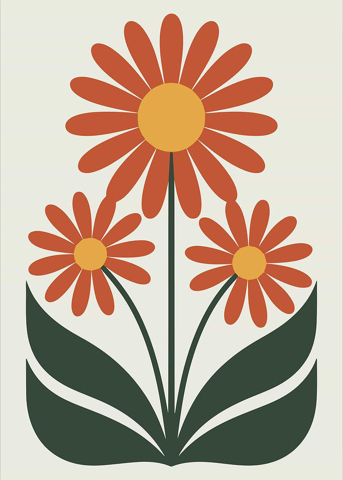Minimalist Floral Art Print