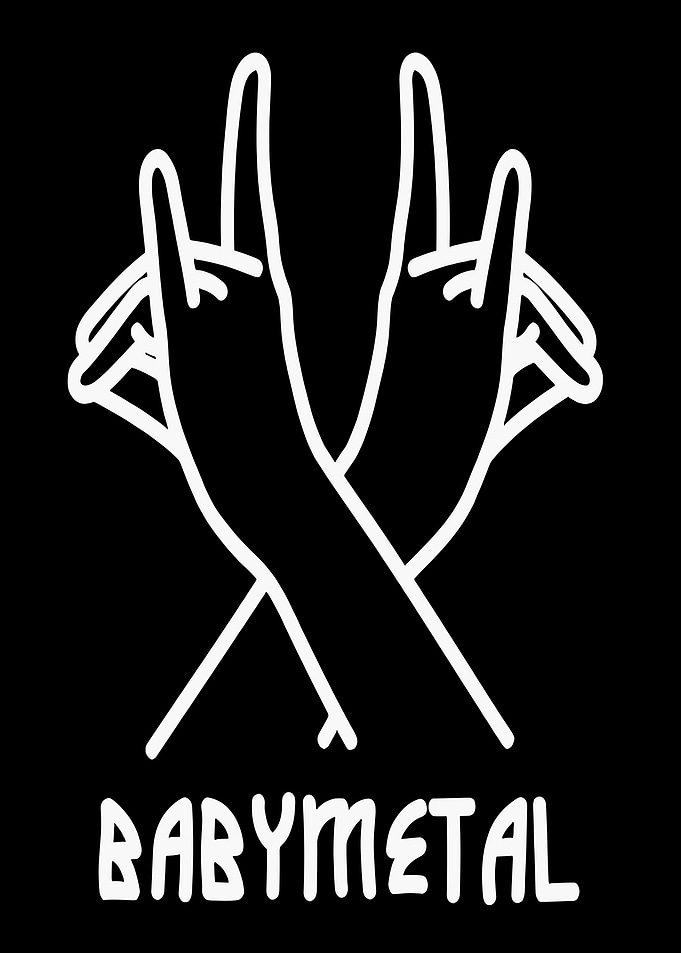 Babymetal hand sign logo