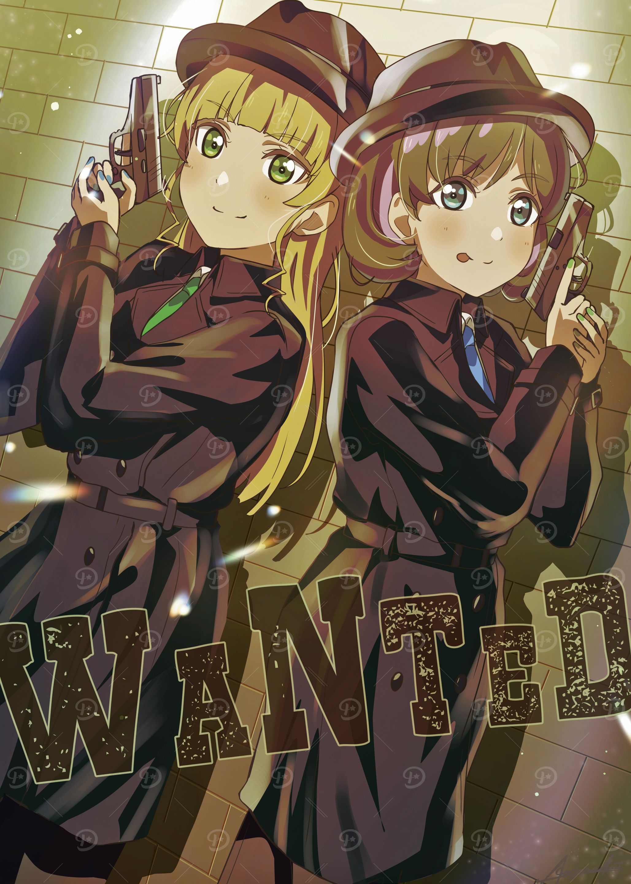 Girls as Gangsters: Wanted Poster