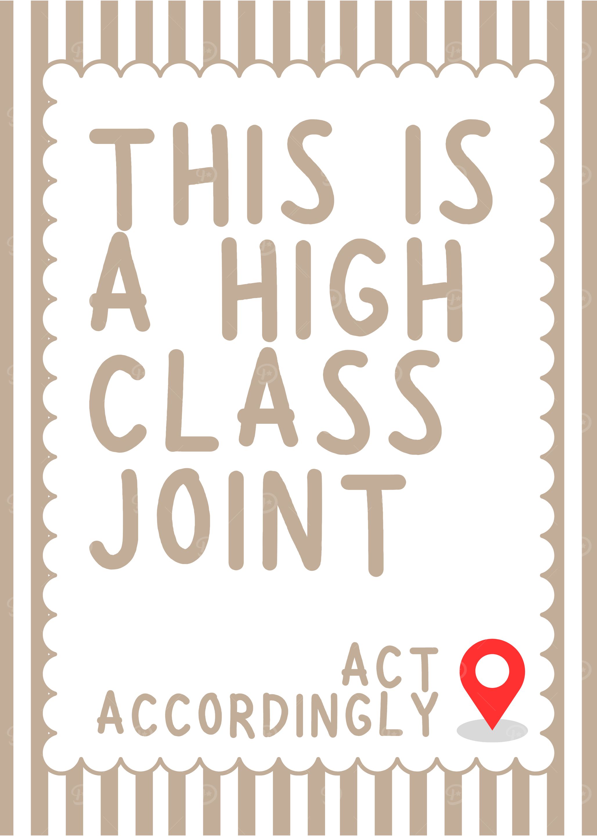 High Class Joint Funny Text Art