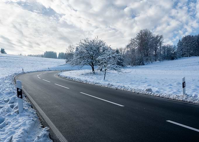 Winter Road Landscape