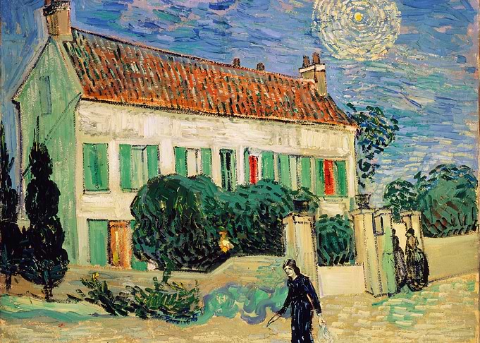 The White House at Night Painting