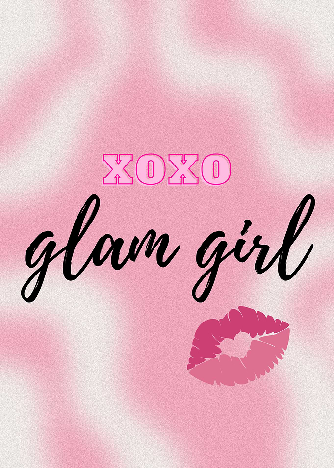 XOXO Glam Girl Pink Aesthetic