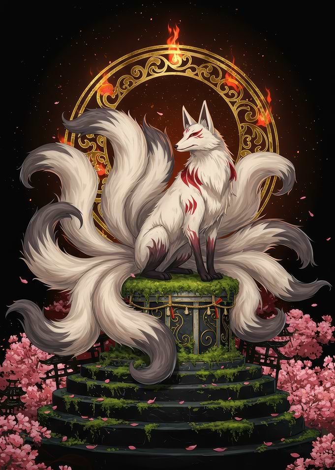Nine-tailed Fox Digital Art