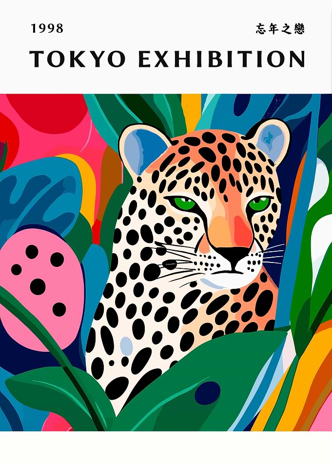 Tokyo Exhibition 1998 Leopard Art