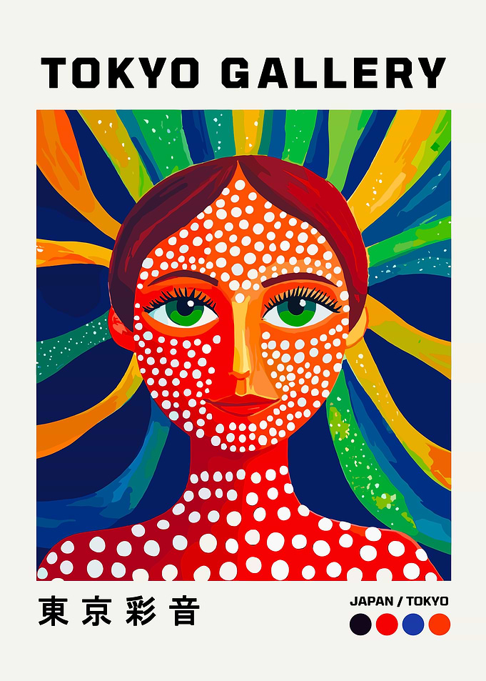 Tokyo Gallery Abstract Portrait Art