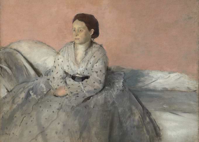 Woman in Repose: Impressionist Portrait