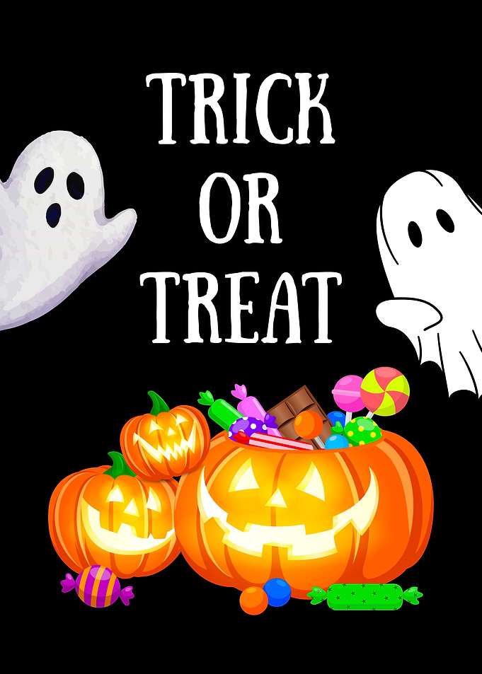 Halloween Trick or Treat Illustration