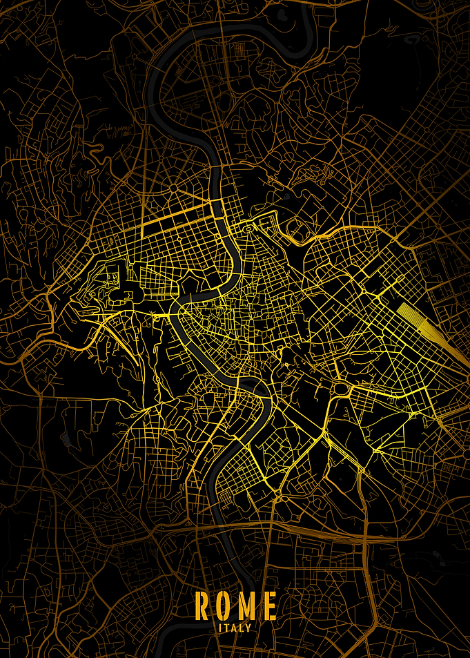 Rome Golden City Map
