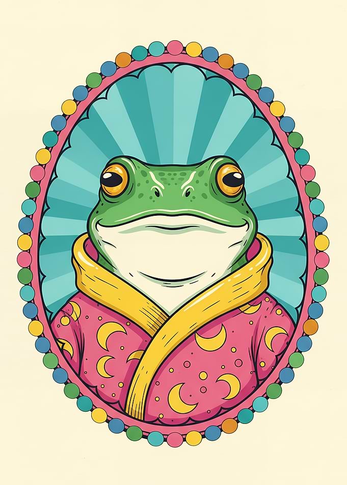 Frog Sorcerer in Moonlit Robe