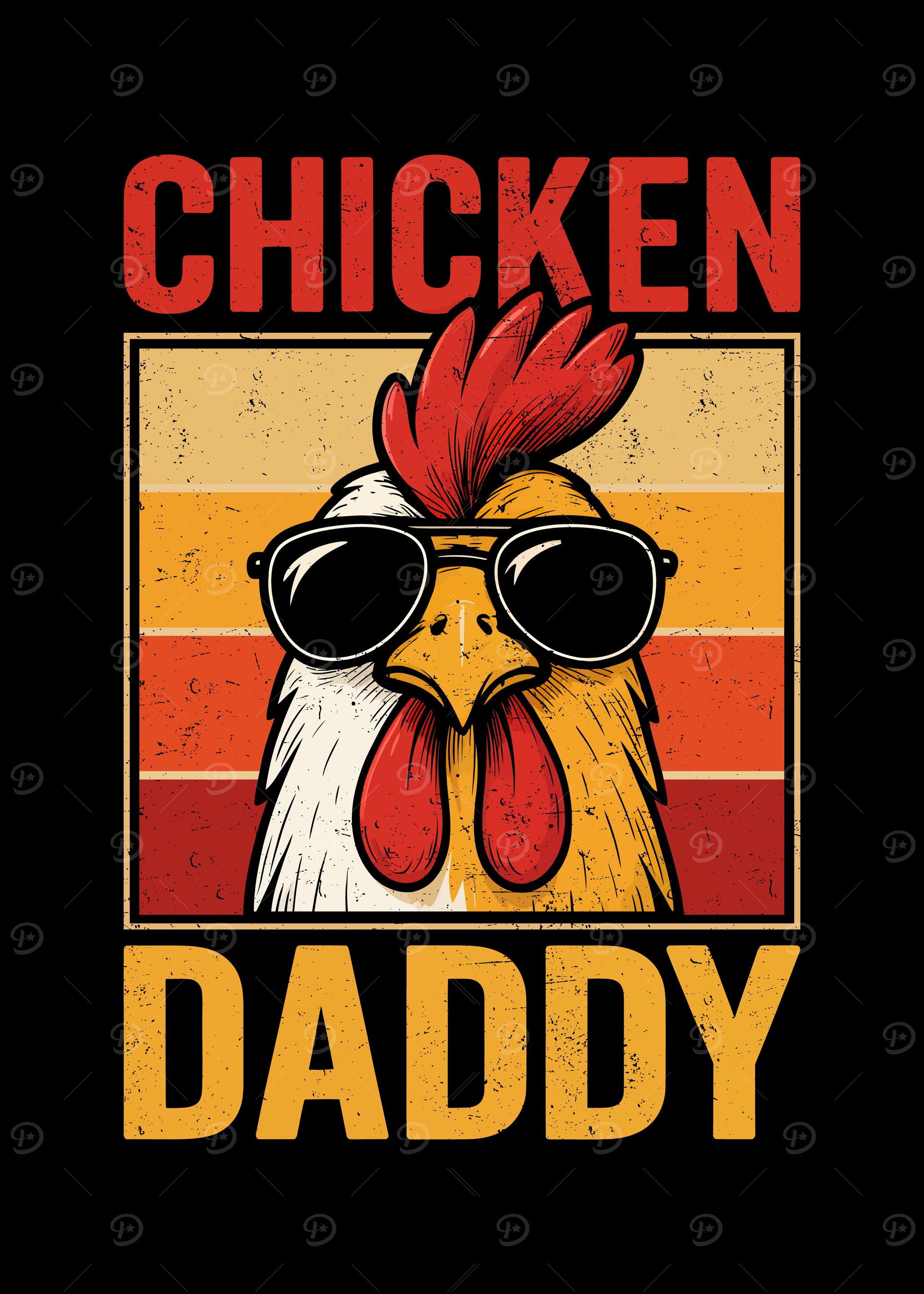 Chicken Daddy Graphic with Sunglasses