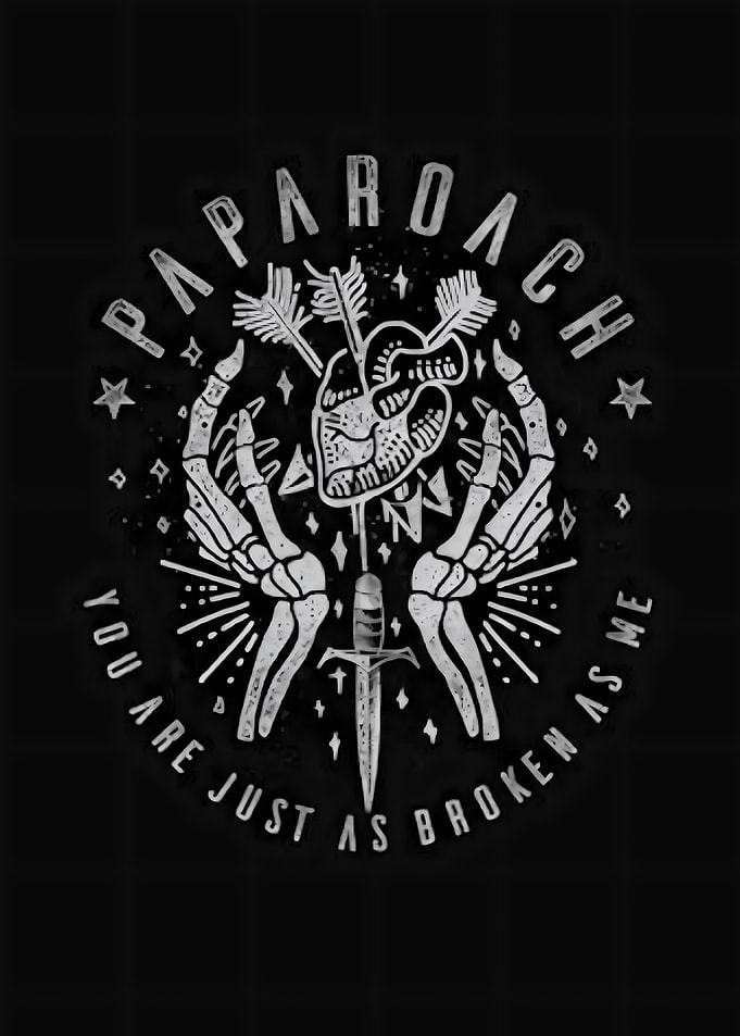 Papa Roach Broken Heart Graphic