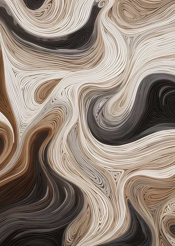 Abstract Swirling Lines