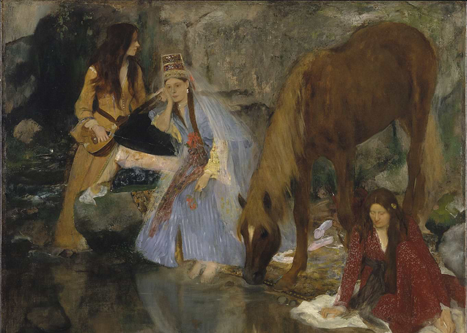 Young Spartans Exercising by Edgar Degas