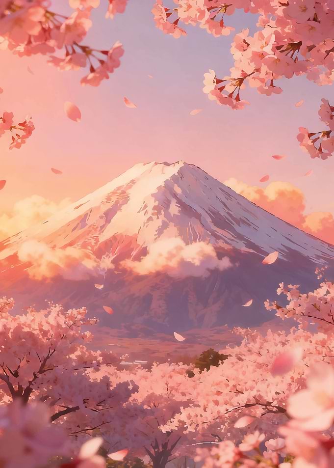 Japan mount fuji Sakura v2