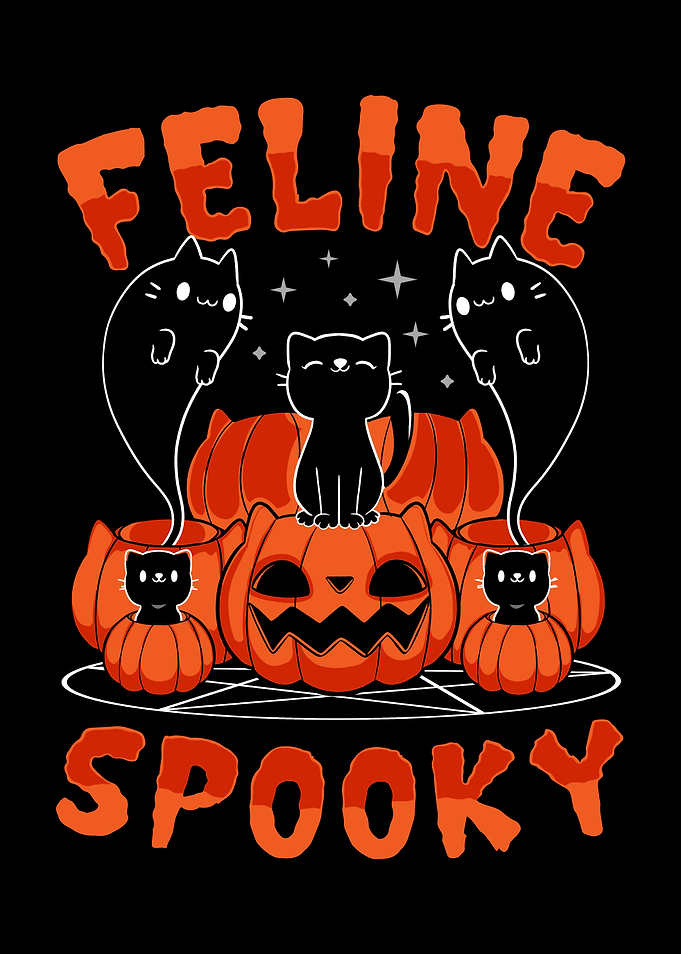 Feline Spooky Halloween Kitten