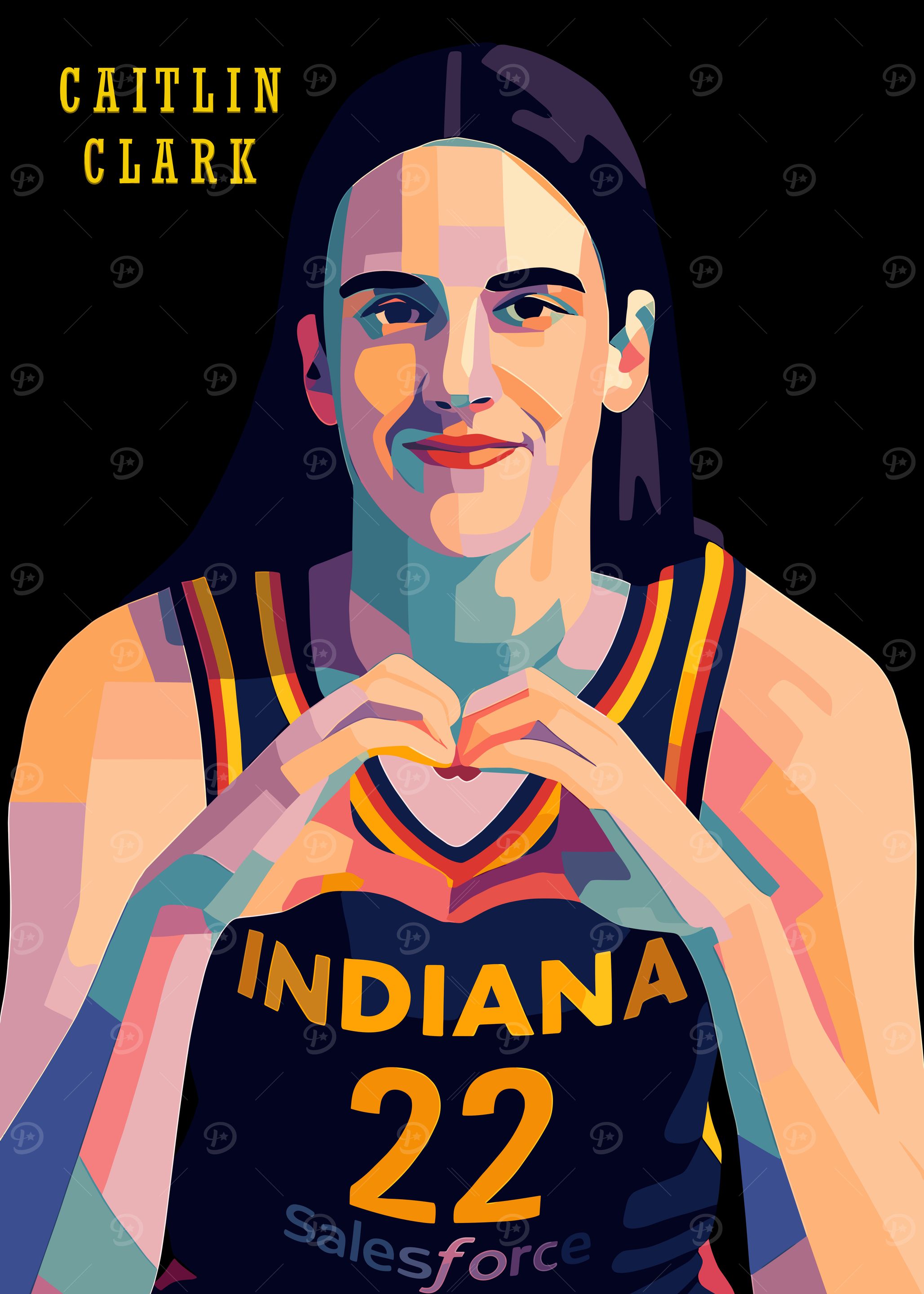 Caitlin Clark Indiana Fever Art