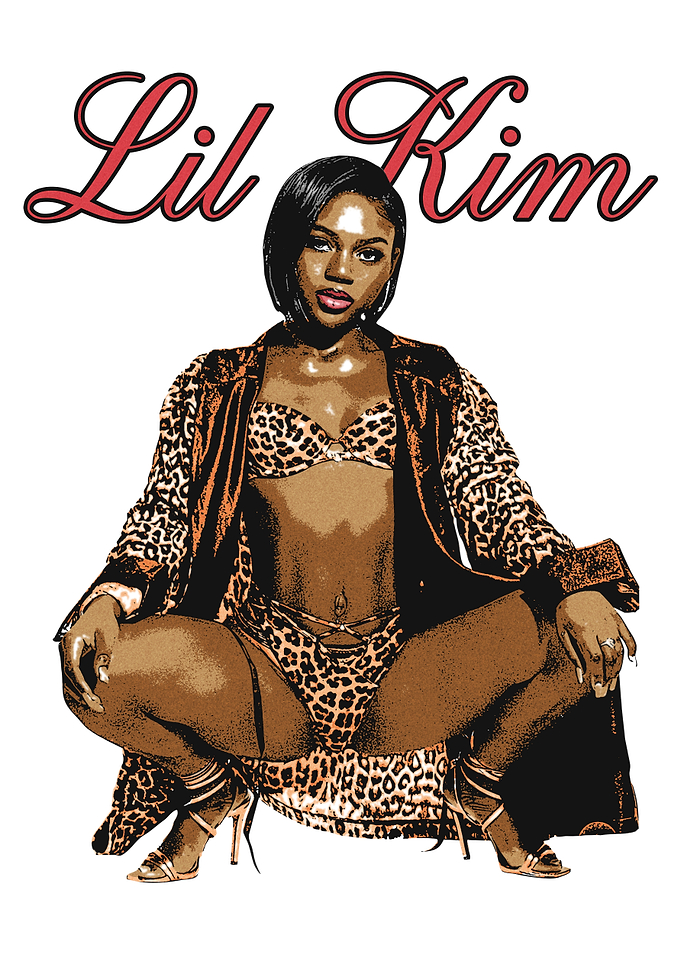 Lil Kim in Leopard