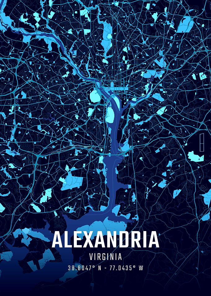 Alexandria Midnight City Map
