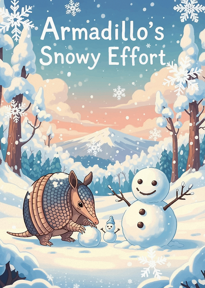 Armadillo's Snowy Effort