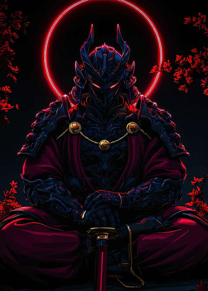 Dark Samurai with Red Aura