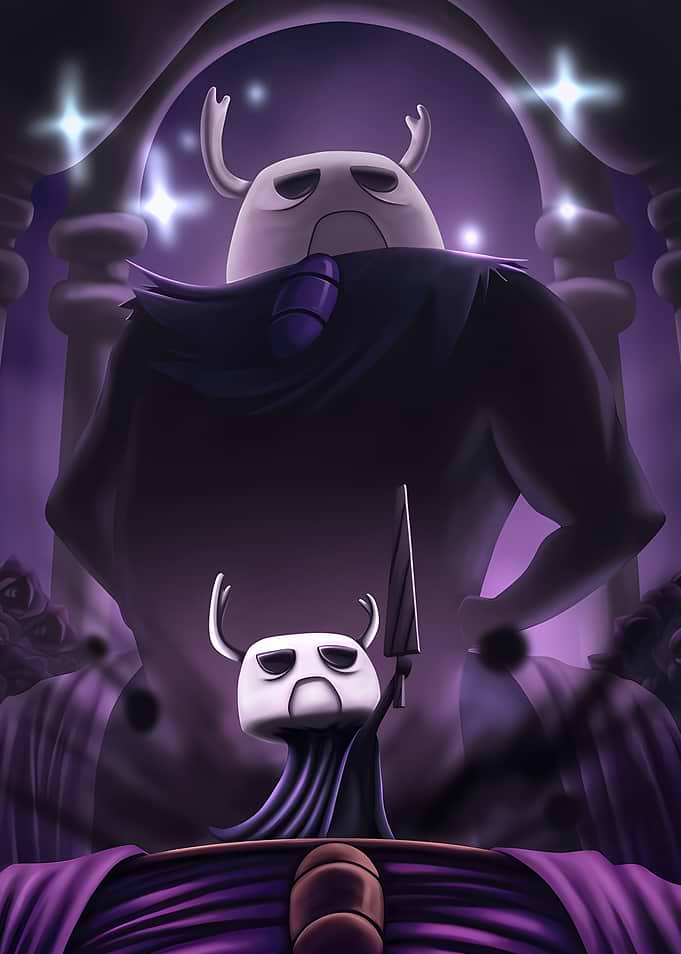 Hollow Knight Confrontation Digital Art