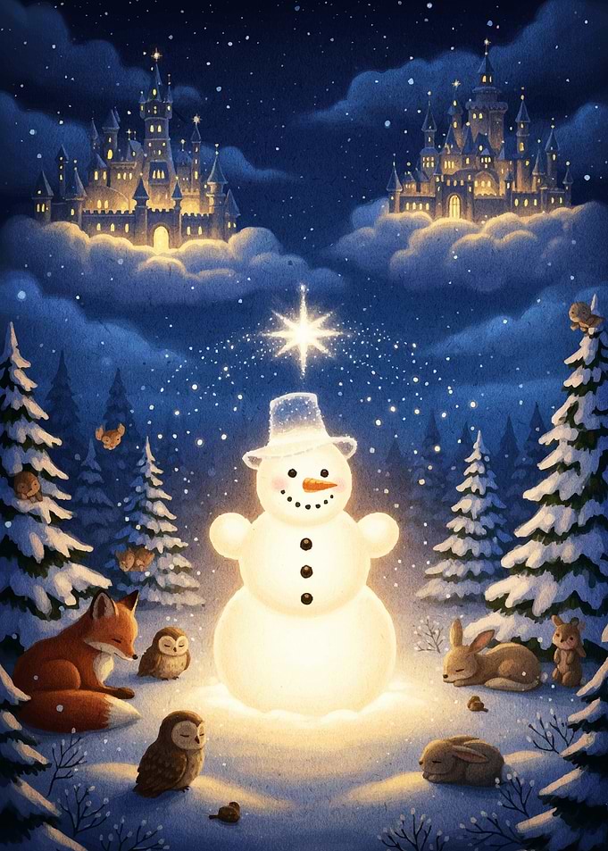 Winter Wonderland Snowman Animals
