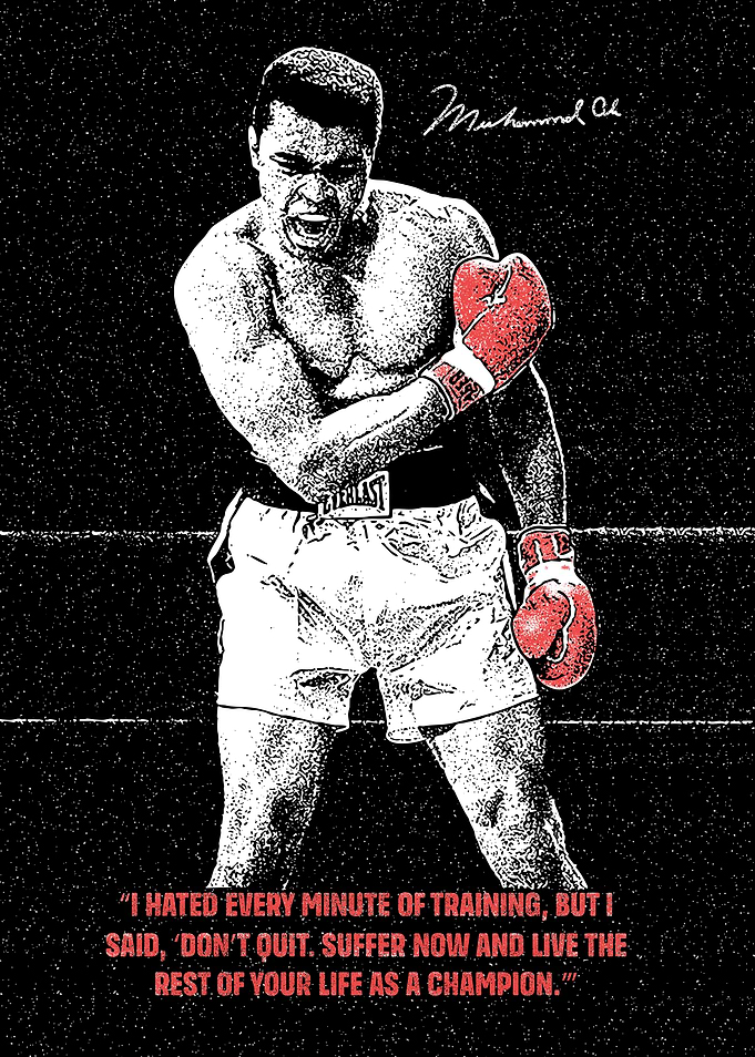 Muhammad Ali Boxing Champion Quote