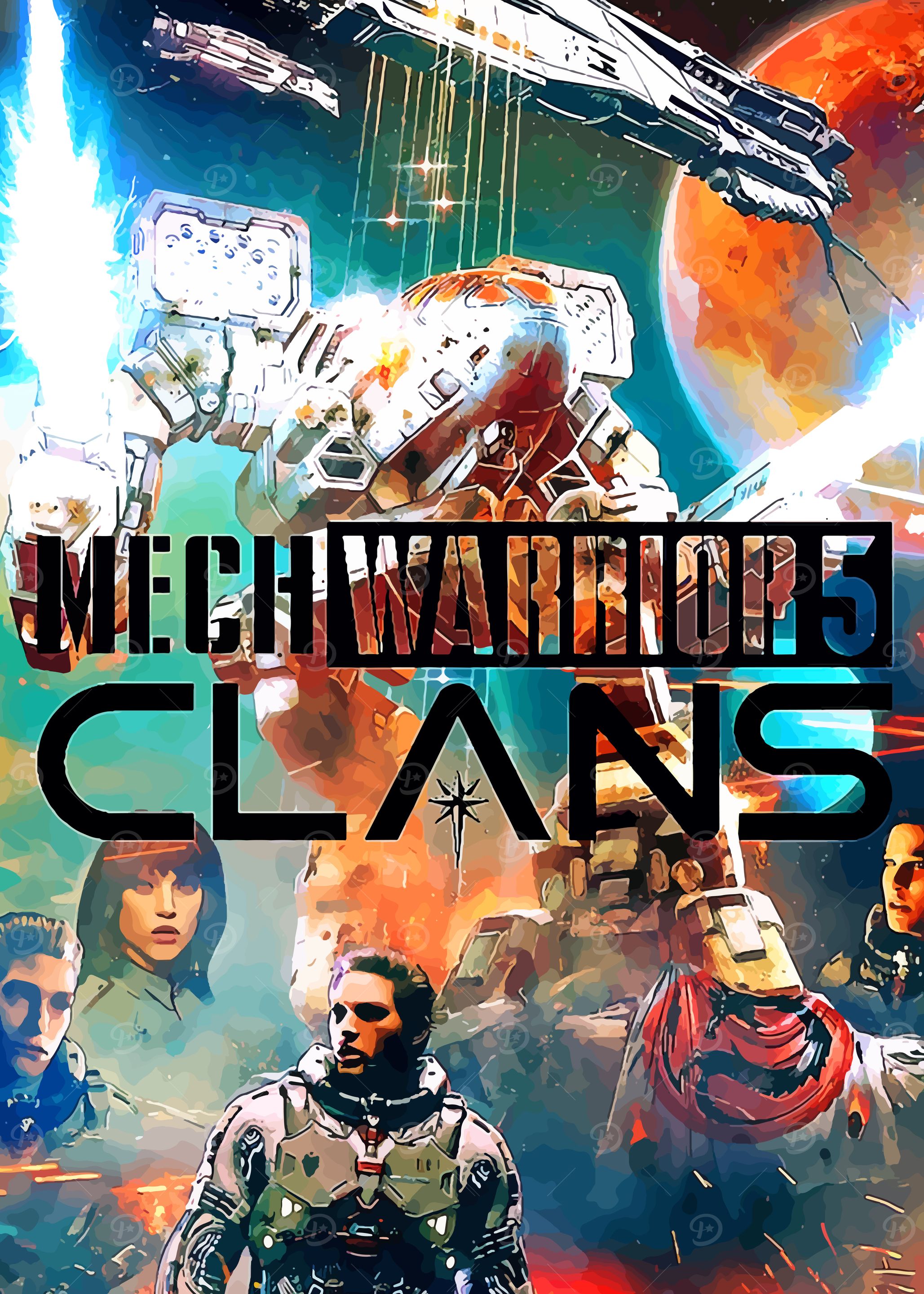 MechWarrior 5: Clans Game Cover Art
