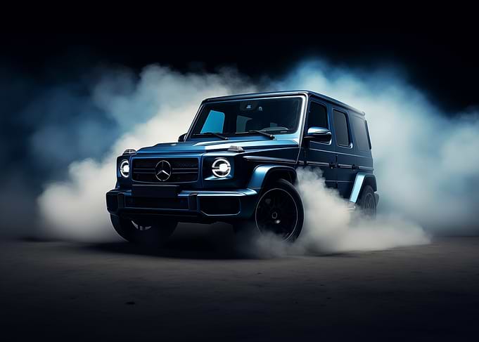 Mercedes G Wagon in Smoke