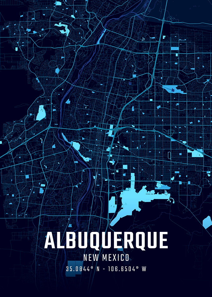Albuquerque Midnight City Map