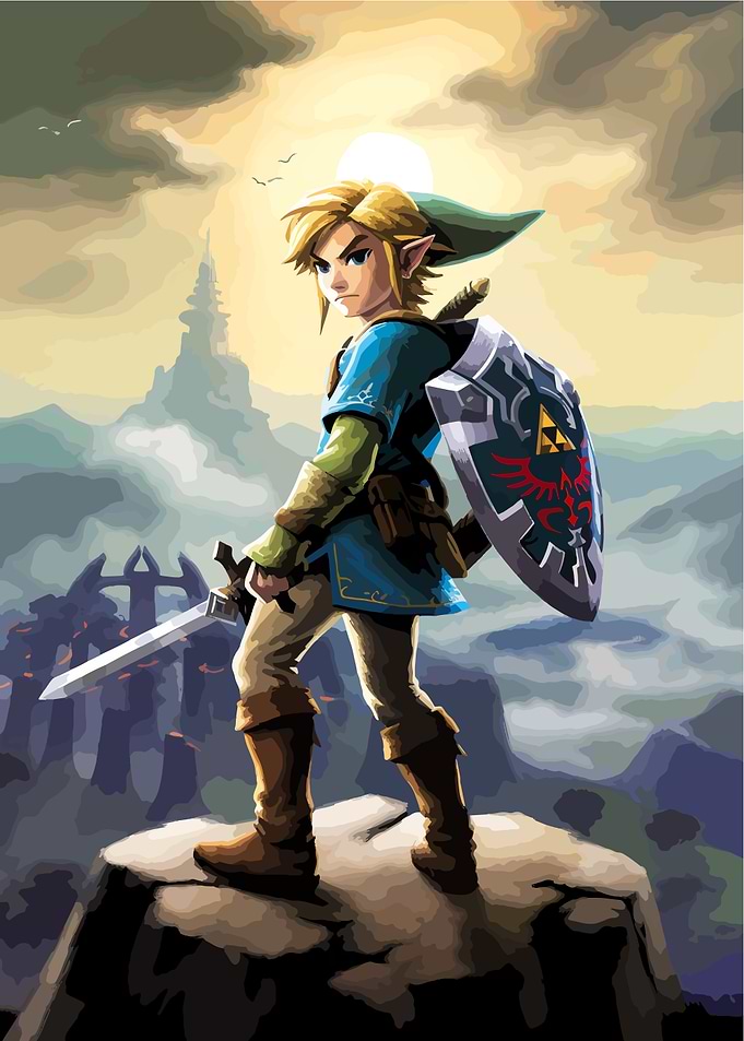 Link from Legend of Zelda Artwork