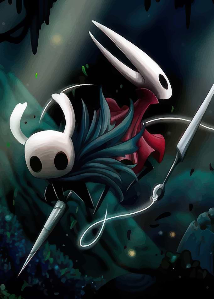 Hollow Knight and Hornet Illustration