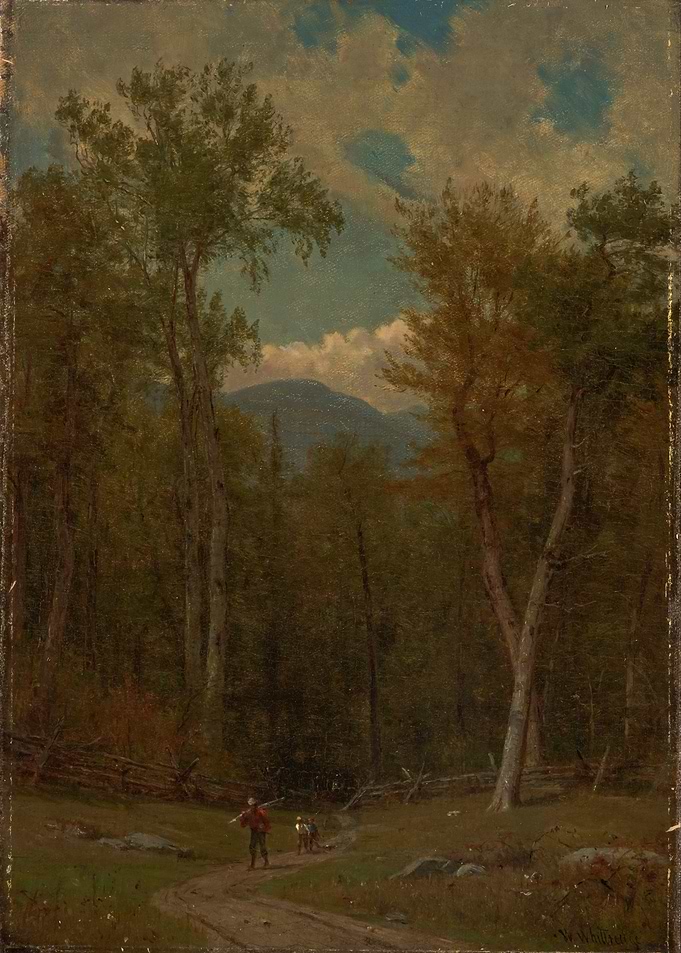 Landscape Painting with Figures on Path