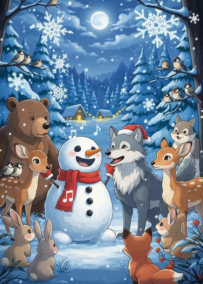 Winter Wonderland Animal Carolers