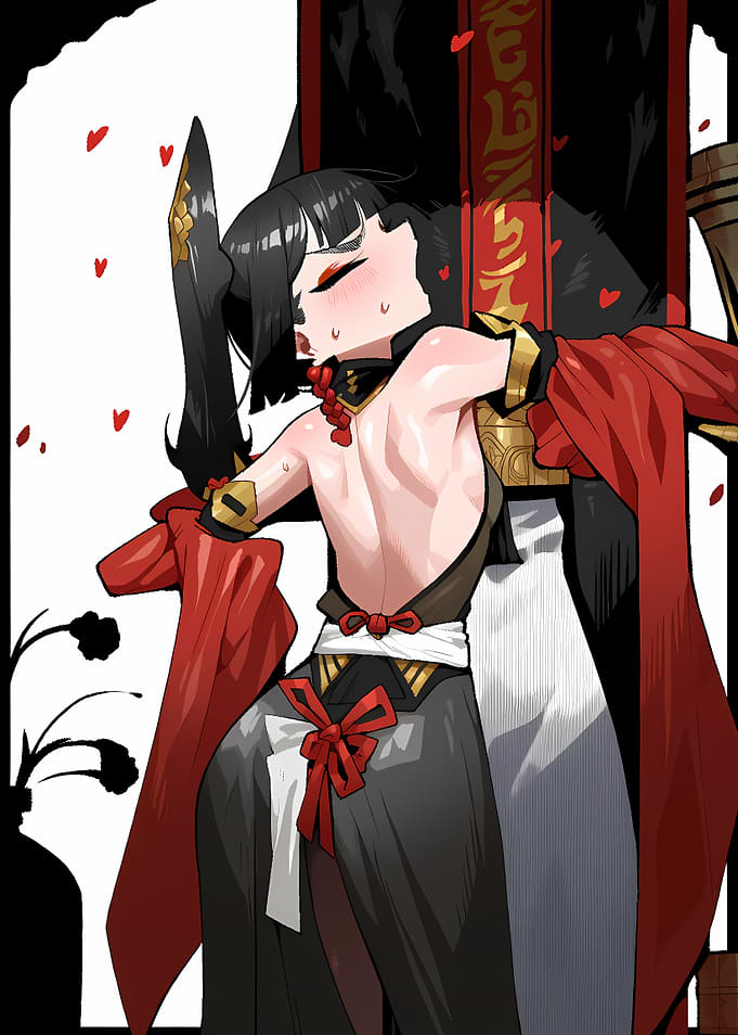 Anime Girl in Traditional Dress