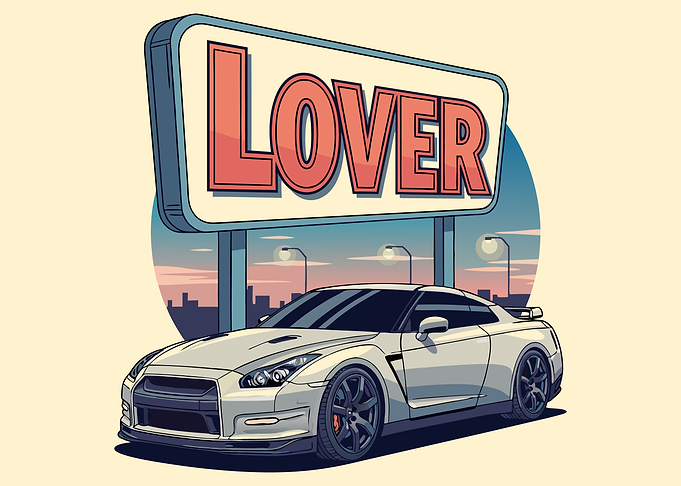 Car Lover Illustration