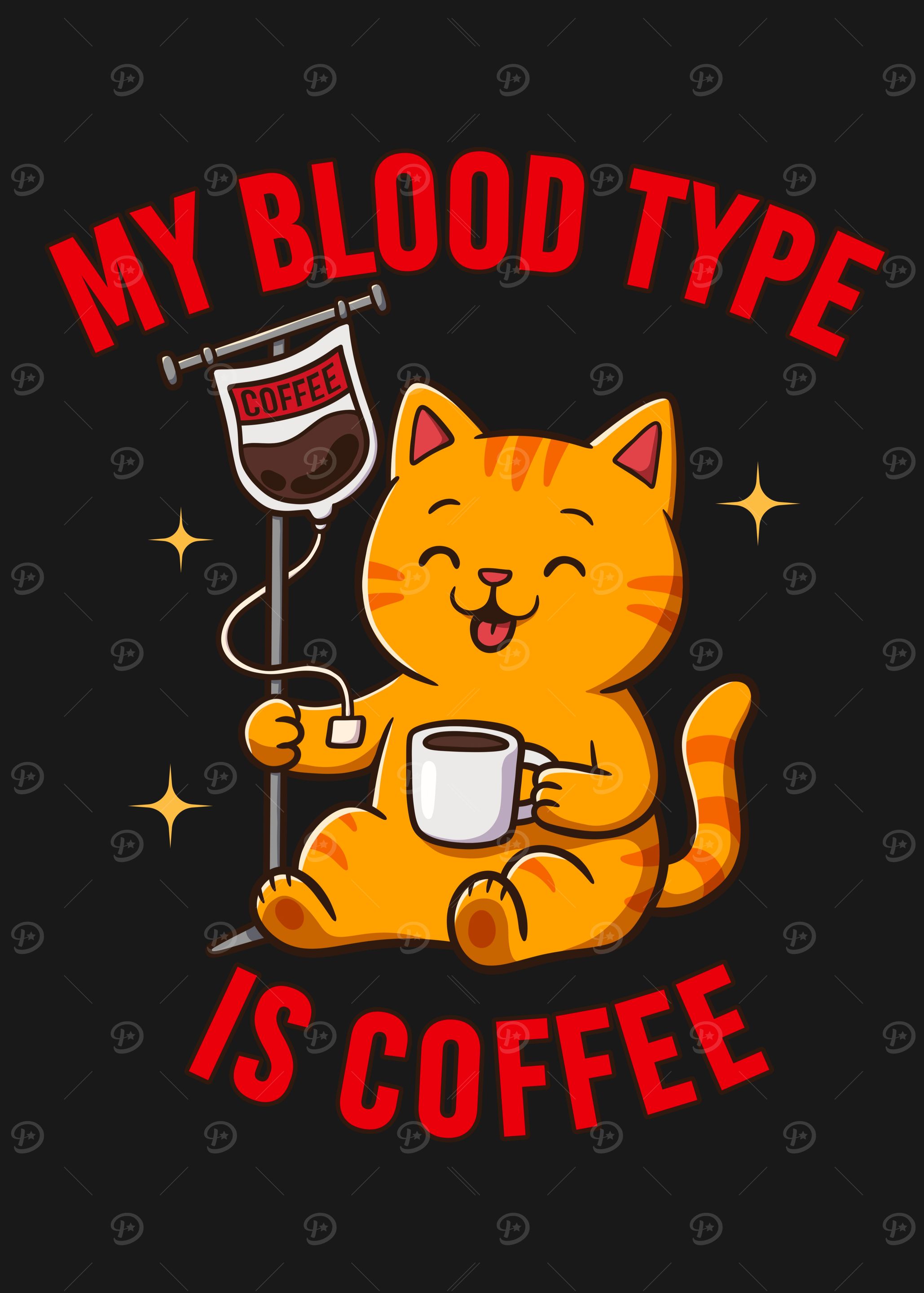 Cat Blood Type is Coffee