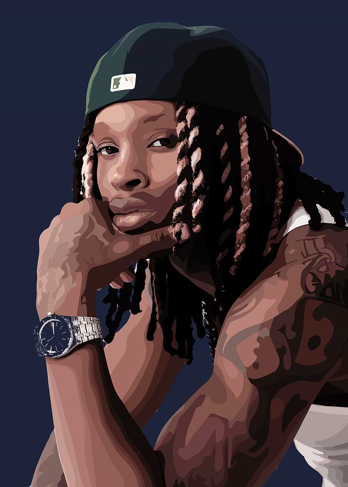 King Von Portrait Digital Art