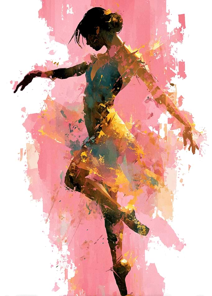 Abstract Ballerina Painting