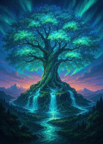 Mystical Tree of Life Landscape