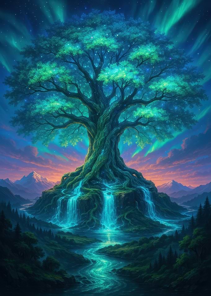 Mystical Tree of Life Landscape