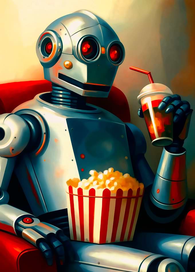 Retro Robot Movie Night