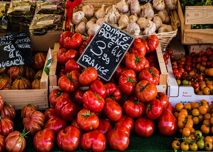 Fresh Produce at a French Market